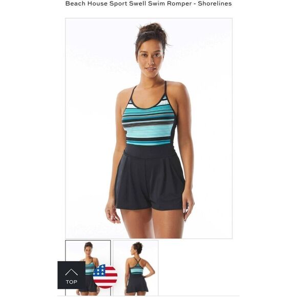 Beach House Sport Swim Romper - Picture 1 of 15